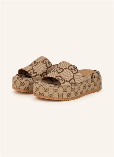 gucci plateau slippers